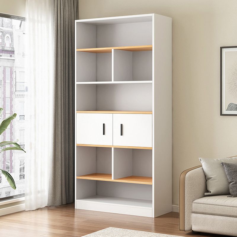 Libreria in legno ingegnerizzato multi -scaffali standard moderno libreria, 9,5 "w x 71,3" h