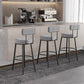 Industrial Footrest Counter Stool Low Back Armless Bar Chair