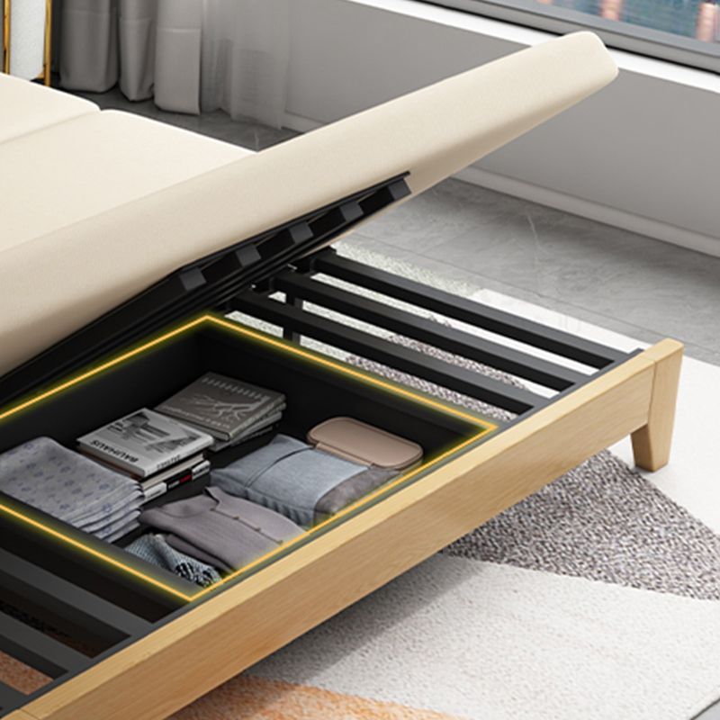 Armless Cabrio -Sofa Bett mit Kissen Sitzgelegenheiten mit Lagerung