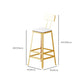Leather Bar Stool Glam Backrest Counter Stool for Living Room Clearhalo 'Bar Furniture' 'Bar Stools' 'bar_stools' 'furn' 'furn_bar_stools' 'Furniture' 'Kitchen & Dining Furniture' 1200x1200_13d18026-d27f-4e22-b56d-1969189ace5e