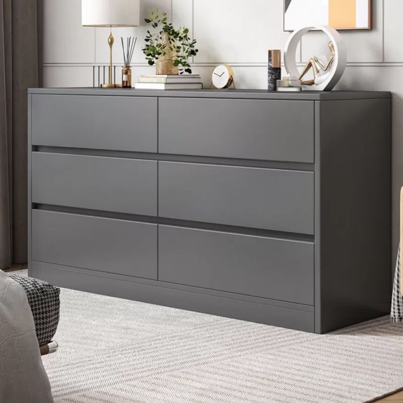 Cassetta portaoggetti contemporanea in legno per camera da letto larga 15,7 pollici