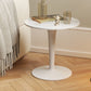 Contemporary Round Side End Table Plastic Pedestal Sofa Side Table Clearhalo 'Coffee & Accent Tables' 'End & Side Tables' 'end_side_tables' 'furn' 'furn_end_side_tables' 'Furniture' 'Living Room Furniture' 1200x1200_13d65d43-4f12-42ec-b02d-ed9702a90adc