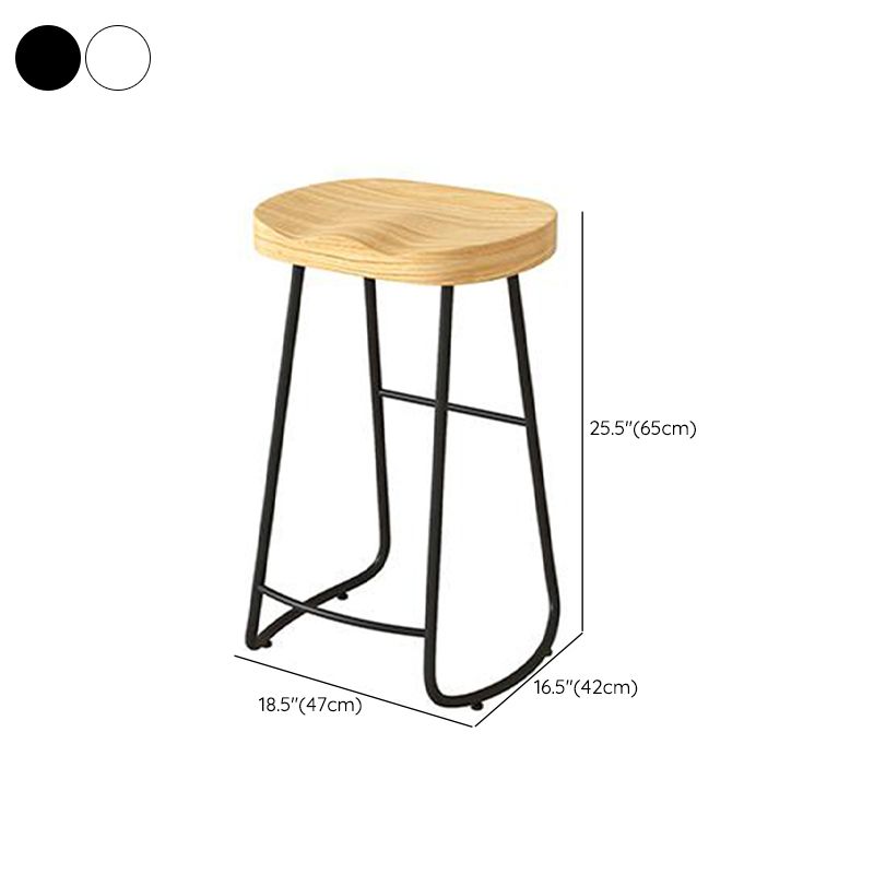 Sgabelli da banco senza schienale bar in legno di gomma e sgabello