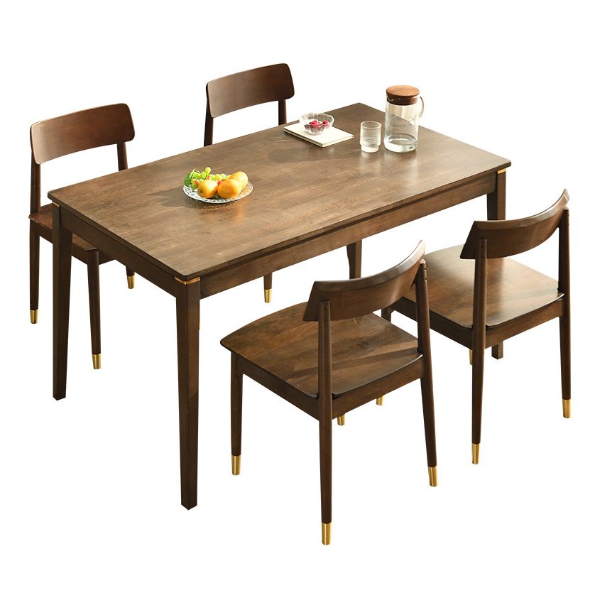 Modern Solid Wood Brown Dining¬†Room¬†Set with Rectangle Table Dining Table Furniture for Home Use Clearhalo 'Dining Room Sets' 'Dining Tables & Seating' 'dining_room_set' 'furn' 'furn_dining_room_set' 'Furniture' 'furniture_dining_room_set' 'Kitchen & Dining Furniture' 'kitchen&dining_furn' 'kitchen' 1200x1200_13d946ff-fbe6-43ad-aad0-53235c3c33fa