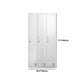 Metal Hinged Wardrobe Cabinet Contemporary Wardrobe Armoire for Home