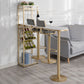 Wine Rack Modern Bistro Bar Desk Stone Bar Height Indoor Cocktail Table Clearhalo 'Bar Furniture' 'Bar Tables' 'bar_tables' 'furn' 'furn_bar_tables' 'Furniture' 'furniture_bar_tables' 'Kitchen & Dining Furniture' 1200x1200_13de3c2b-7098-4e25-9174-c7d98b48bd4e