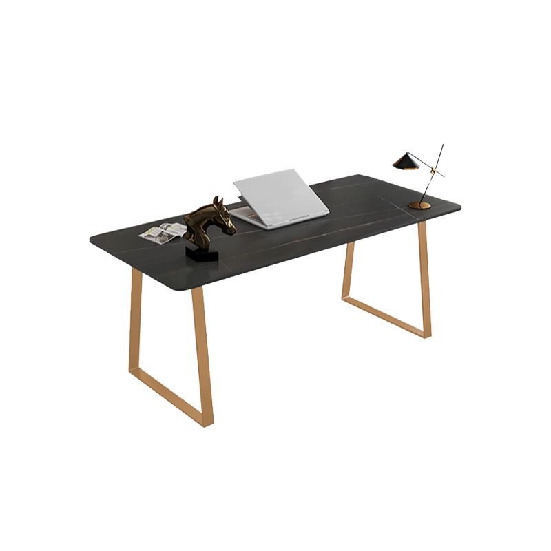 Rechthoek gesinterde stenen topkantoor bureau glamourstijl schrijfbureau voor kantoor