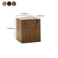 Rectangular Side Table Wooden Modern Tree Stump End Table for Bedroom