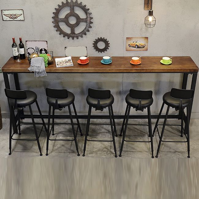 Contemporary Metal Dining Stools Armless Bar Stools with Black Base