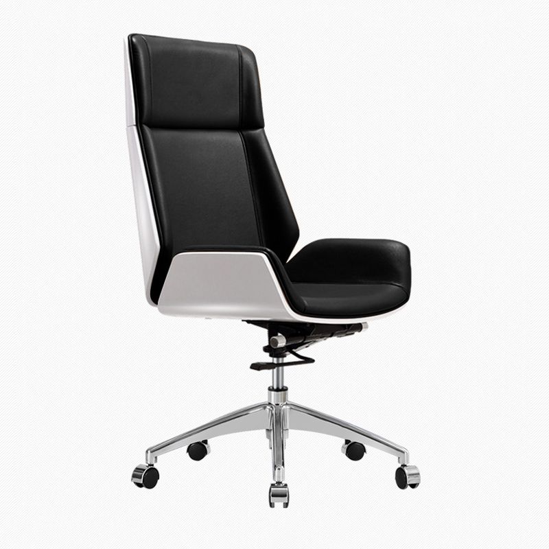 High Back Executive Chair Faux Leather Height-adjustable Office Chair with Headrest Clearhalo 'furn' 'furn_office_chair' 'Furniture' 'furniture_office_chair' 'Office Chairs' 'Office Furniture' 'office_chair' 1200x1200_13e1dd9f-1ebd-4150-ae2b-2608de88b5fe