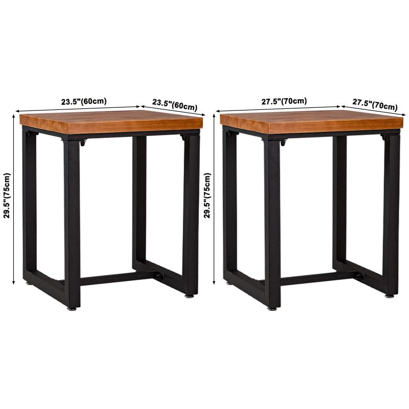 Trestle Base Home Furniture Industrial Style Dining Room Collection for Dining Room Clearhalo ' dining_table' 'Dining Tables & Seating' 'Dining Tables' 'furn' 'furn_dining_table' 'Furniture' 'furniture_dining_table' 'Kitchen & Dining Furniture' 'kitchen&dining_furn' 'kitchen' 'kitchen_dining_table' 1200x1200_13e2abea-d98b-47a0-b453-e977a703148f