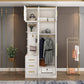 Contemporary Style Wardrobe Wooden Wardrobe Closet with Door