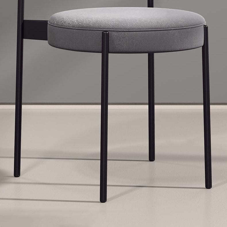 Metal Scandinavian Dining Chair Dining Room Open Back Dining Side Chair Clearhalo ' kitchen&dining_furn' 'Dining Chairs' 'Dining Tables & Seating' 'dining_chair' 'Furniture' 'furniture_dining_chair' 'Kitchen & Dining Furniture' 'kitchen' 1200x1200_13e39c18-ccde-4002-acfa-052ddeb83b67