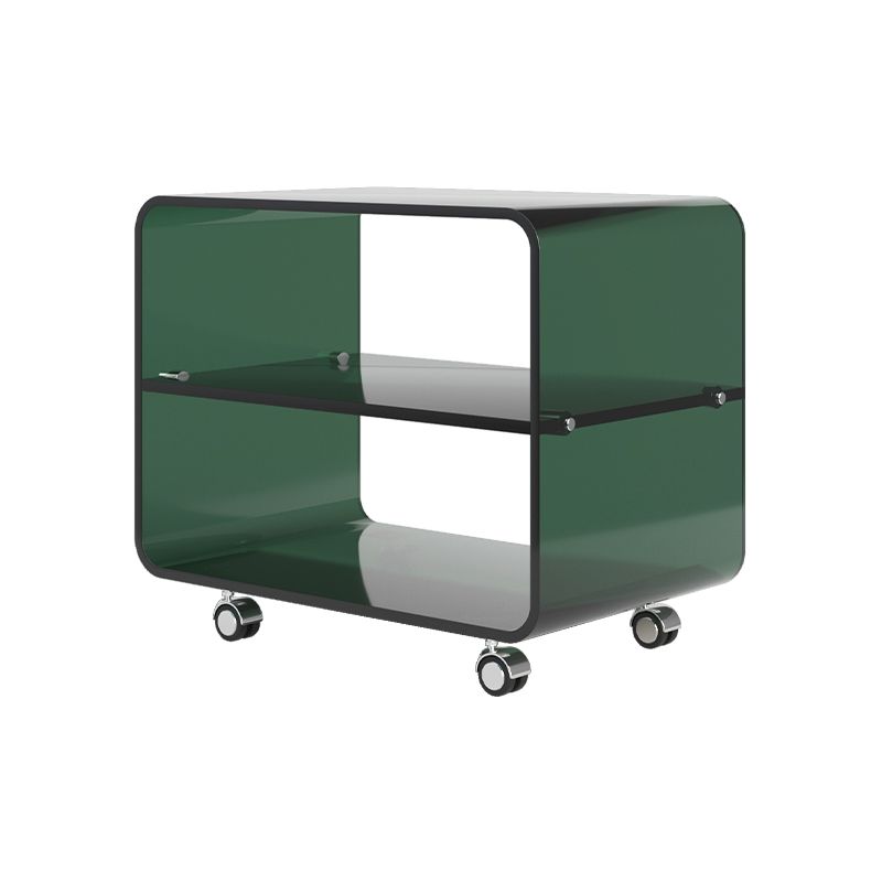 Modern Acrylic Bed Nightstand Open Storage Accent Table Nightstand Clearhalo 'Bedroom Furniture' 'furn' 'furn_night_stand' 'Furniture' 'night_stand' 'Nightstands' 1200x1200_13e64261-dae5-471b-a94f-7597bc57ab1a