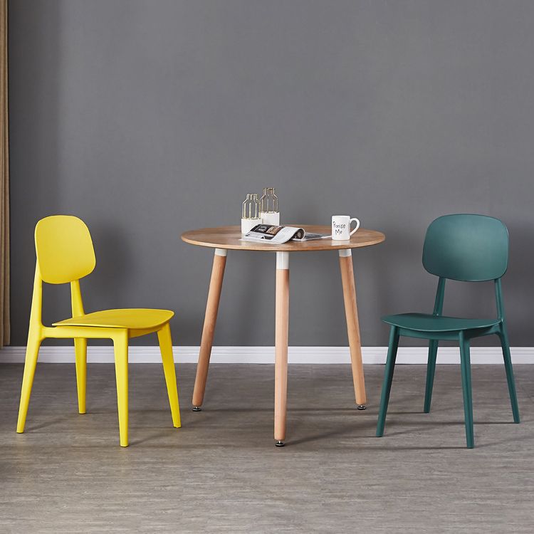 Modern Kitchen Dining Side Chair Plastic Opening Back Dining Side Chair Clearhalo ' kitchen&dining_furn' 'Dining Chairs' 'Dining Tables & Seating' 'dining_chair' 'furn' 'furn_dining_chair' 'Furniture' 'furniture_dining_chair' 'Kitchen & Dining Furniture' 'kitchen' 1200x1200_13e69dc6-1ee5-4ee2-95f0-459415d74a59