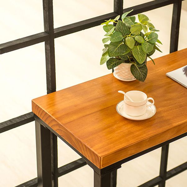 Industrial Bar Table Solid Wood Bar Dining Table with Trestle Base Clearhalo 'Bar Furniture' 'Bar Tables' 'bar_tables' 'furn' 'furn_bar_tables' 'Furniture' 'furniture_bar_tables' 'Kitchen & Dining Furniture' 1200x1200_13e7565e-fa78-419e-abe9-0b15120141eb