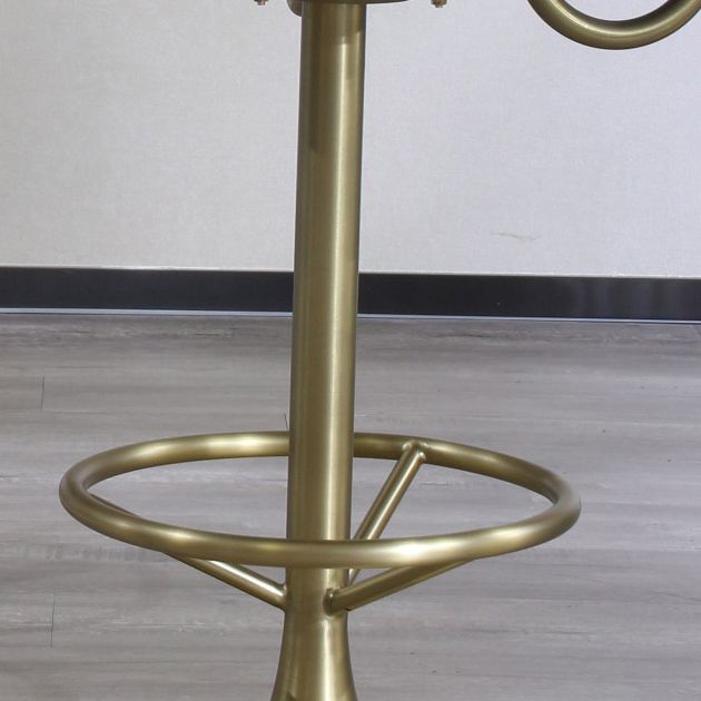 Tabouret de bar rotatif glam rotatif tabouret de comptoir en faux cuir pour la maison