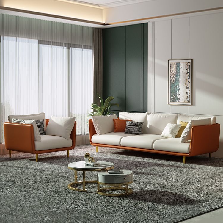 SOFA in pelle finta 80.31 "w x 28.34" d x 27.55 "divano a braccio quadrato per soggiorno