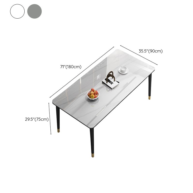 Minimalist 1/2/5/7 Pieces Furniture Stone Rectangle Dining Table Set for Home Clearhalo 'Dining Room Sets' 'Dining Tables & Seating' 'dining_room_set' 'furn' 'furn_dining_room_set' 'Furniture' 'Kitchen & Dining Furniture' 1200x1200_13ee3a27-d41b-4e5d-9192-319a1bb03aa1