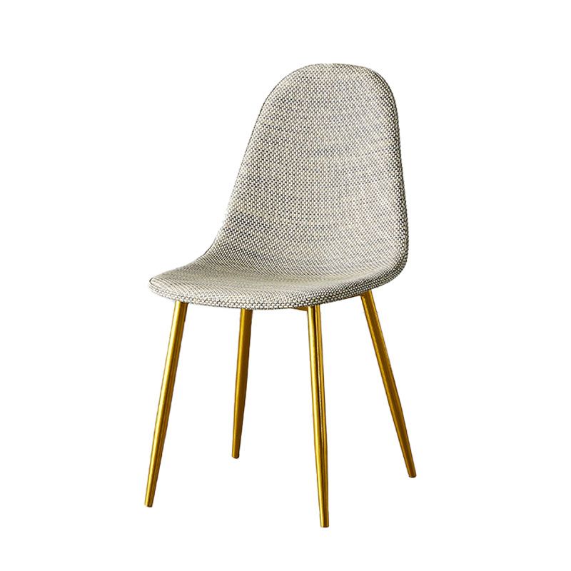 Scandinavian Design Plastic Dining Armless Chairs Solid Back Armless Side Chair Clearhalo ' kitchen&dining_furn' 'Dining Chairs' 'Dining Tables & Seating' 'dining_chair' 'furn' 'furn_dining_chair' 'Furniture' 'furniture_dining_chair' 'Kitchen & Dining Furniture' 'kitchen' 1200x1200_13eeee25-5985-4cf3-a4e1-bac1915919a4