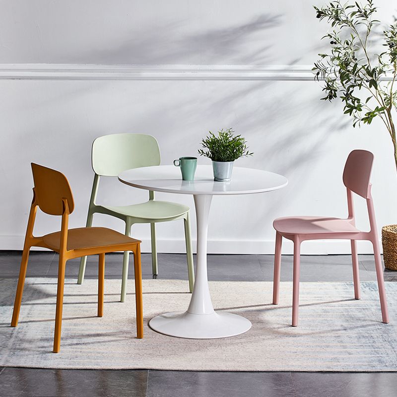 Scandinavian Conference Room Stacking Side Chair Matte Finish Plastic Dining Chair Clearhalo 'Dining Chairs' 'Dining Tables & Seating' 'dining_chair' 'furn' 'furn_dining_chair' 'Furniture' 'Kitchen & Dining Furniture' 1200x1200_13f019be-9aff-4da0-84df-faa120c2a01f
