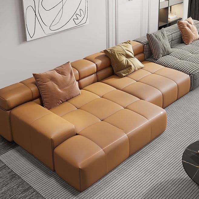 Scandinavian Sleeper Sectional with Tufted Split-Back and Recessed Arm Clearhalo 'furn' 'furn_sectionals' 'Furniture' 'Living Room Furniture' 'Sectionals' 1200x1200_13f0567a-e208-4e8e-9224-1ce7554b7118