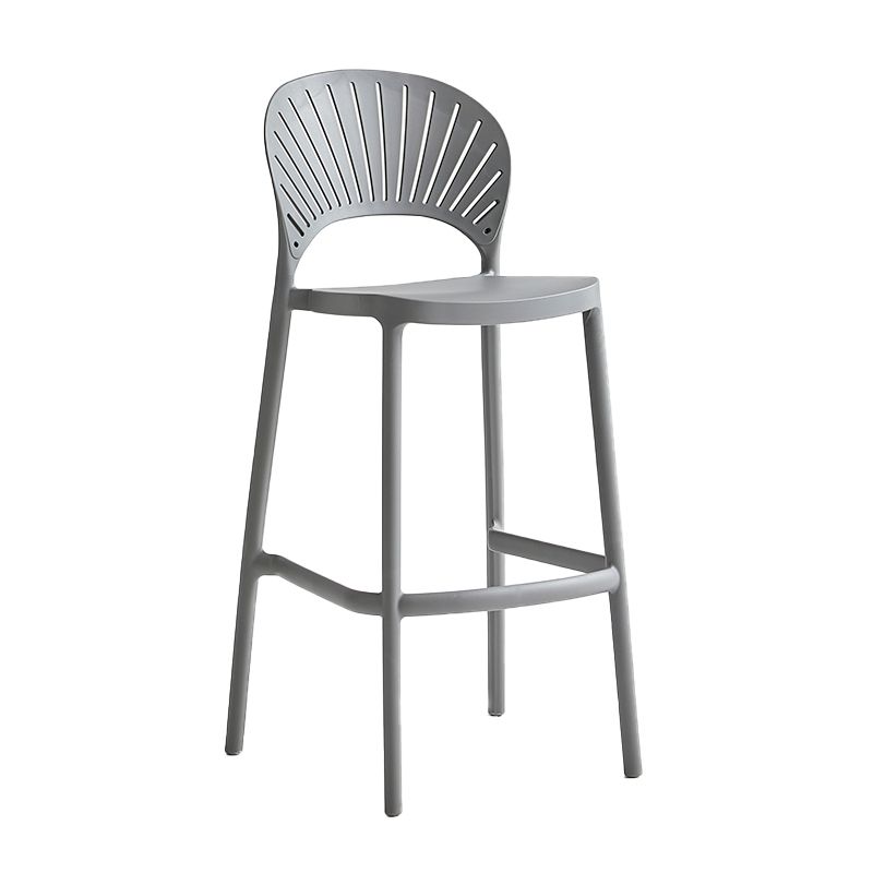 Sgabello da bancone poggiapiedi in plastica stile moderno per ristorante