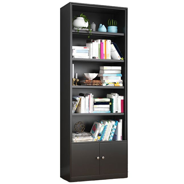 Contemporary Style Metal Bookcase Closed Back Bookshelf for Home Office