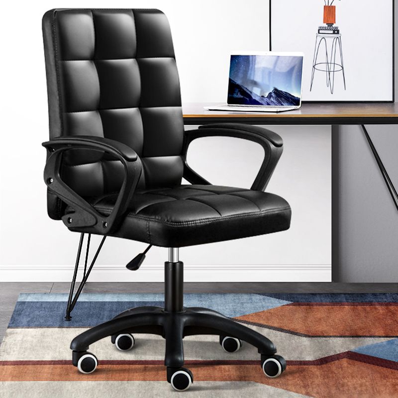 Modern Slide Office Chair Adjustable Seat Height with Wheels Clearhalo 'furn' 'furn_office_chair' 'Furniture' 'Office Chairs' 'Office Furniture' 'office_chair' 1200x1200_13f4bdb0-a66d-47aa-ab33-22450185f552
