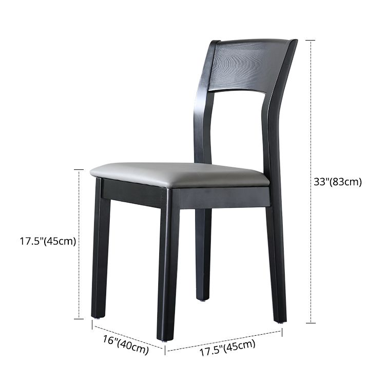 Contemporary Wood Dining Side Chair 16'' Wide Open Back Chair for Home Use Clearhalo ' kitchen&dining_furn' 'Dining Chairs' 'Dining Tables & Seating' 'dining_chair' 'furn' 'furn_dining_chair' 'Furniture' 'furniture_dining_chair' 'Kitchen & Dining Furniture' 'kitchen' 1200x1200_13f59288-9616-4a15-9dfa-72de0cf4e4bb