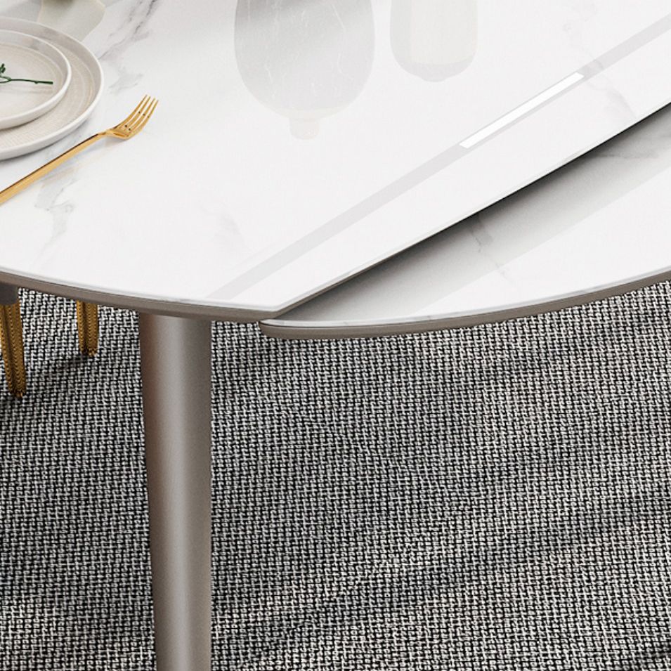 Traditional Luxury Dining Table Round Sintered Stone Dining Table with 4 Wood Legs Clearhalo ' dining_table' 'Dining Tables & Seating' 'Dining Tables' 'furn' 'furn_dining_table' 'Furniture' 'furniture_dining_table' 'Kitchen & Dining Furniture' 'kitchen&dining_furn' 'kitchen' 'kitchen_dining_table' 1200x1200_13f7c310-64d0-4a1c-8f4f-4001152529b7