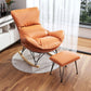 Contemporary Rocking Chair Cotton Upholstered Tufted Metal Frame Baby Rocking Chair