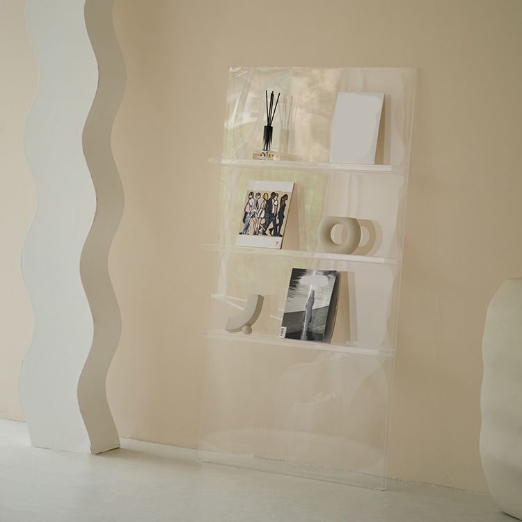 Scandinavian Acrylic Etagere Bookshelf Closed Back Vertical Bookshelf Clearhalo 'Bookcases' 'furn' 'furn_bookcases' 'Furniture' 'furniture_bookcases' 'kitchen' 'kitchen_bookcases' 'Living Room Furniture' 'Office Furniture' 1200x1200_13f8e56a-299d-4793-801a-5a6886b75c46