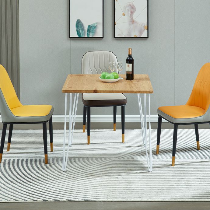 4-foot MDF Dinette Table Industrial Style Square Dining Table for Home Clearhalo 'Dining Tables & Seating' 'Dining Tables' 'dining_table' 'furn' 'furn_dining_table' 'Furniture' 'furniture_dining_table' 'Kitchen & Dining Furniture' 'kitchen' 'kitchen_dining_table' 1200x1200_13f9c219-ed0e-451a-940f-eb32bc258a28