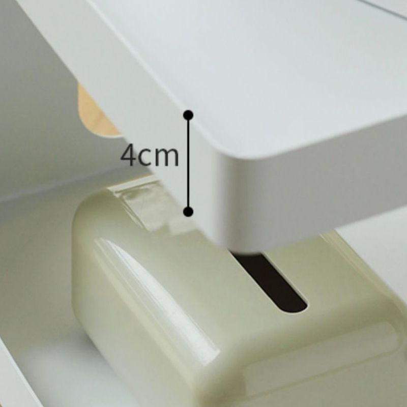 Tabella della tavola di fine astratto Sqaure Top Accent Table con scaffali