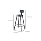 Modern 1/11 Pieces Bar Table Set Rectangle Wood Counter Table with High Stools for Cafe