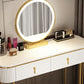 Glam 29.52 "Vanity di trucco in altezza set con cassetto e vanità specchio