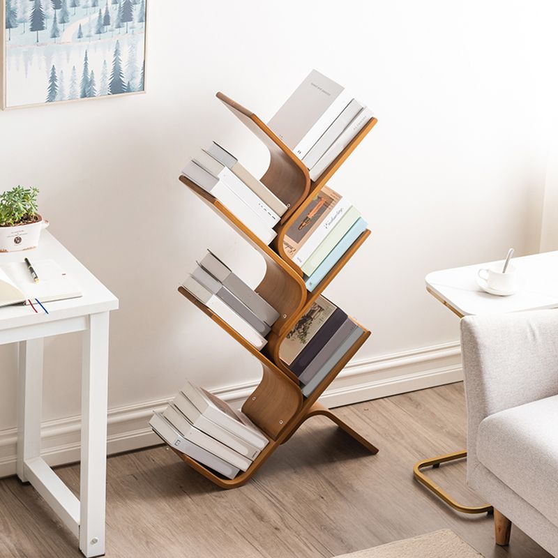 Modern Open Back Bookshelf Etagere Bamboo Bookcase for Home Office Clearhalo 'Bookcases' 'furn' 'furn_bookcases' 'Furniture' 'Office Furniture' 1200x1200_13fdc19a-82ac-4682-989c-6748736e0a43