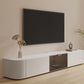 Houten tv-mediastandaard Moderne mediaconsole met lades