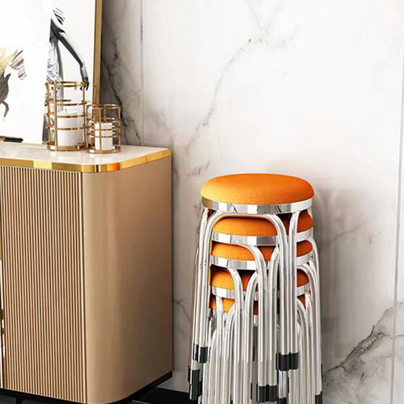 Round Modern Standard Leather Water Resistant Standard for Drawing Room Clearhalo 'furn' 'furn_ottomans_poufs' 'Furniture' 'Living Room Furniture' 'Ottomans & Poufs' 'ottomans_poufs' 1200x1200_13fec466-a480-4a0b-afa4-3dfeb5baa297