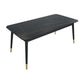 Rectangle Sintered Stone Dining Table Traditional Luxury Dining Table with Black Frame Clearhalo ' dining_table' 'Dining Tables & Seating' 'Dining Tables' 'furn' 'furn_dining_table' 'Furniture' 'furniture_dining_table' 'Kitchen & Dining Furniture' 'kitchen&dining_furn' 'kitchen' 'kitchen_dining_table' 1200x1200_13ff0468-f753-4c7e-b715-082021fc4dfd