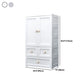 White and Grey Wardrobe Armoire Contemporary Plastic Wardrobe Clearhalo 'Armoires & Wardrobes' 'armoires_wardrobes' 'Bedroom Furniture' 'furn' 'furn_armoires_wardrobes' 'Furniture' 1200x1200_13ff4885-ecac-455d-9985-daa9f68af732