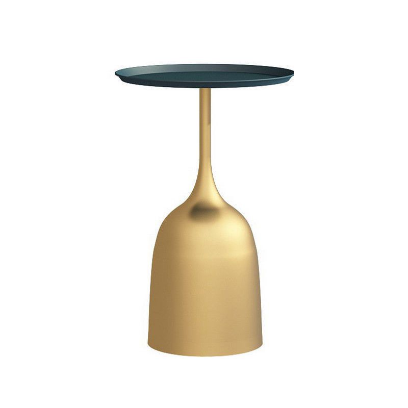 Pedestal Tray Top End Table Mid-Century Round Minimalist Side Table