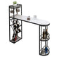 Contemporary Bar Wine Table Indoor Stone Counter Height Table with Storage Clearhalo 'Bar Furniture' 'Bar Tables' 'bar_tables' 'furn' 'furn_bar_tables' 'Furniture' 'furniture_bar_tables' 'Kitchen & Dining Furniture' 1200x1200_1400cc98-50da-4074-ac76-5606afb9b08c