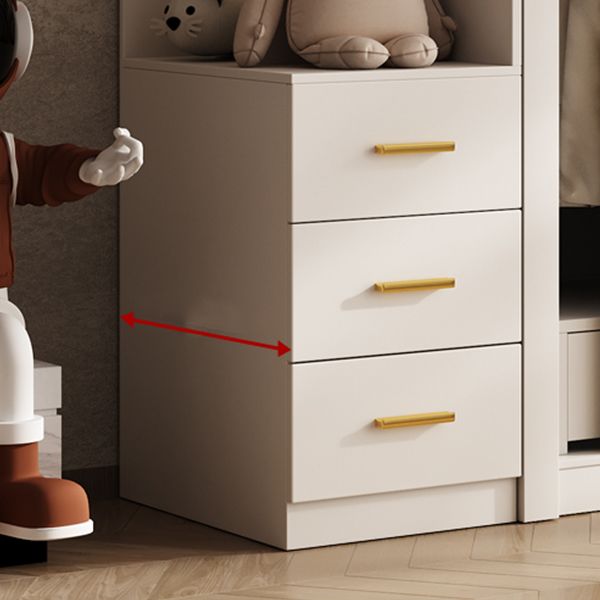 Modern Wardrobe Armoire with Garment Rod Wood Wardrobe Cabinet Clearhalo 'Armoires & Wardrobes' 'armoires_wardrobes' 'Bedroom Furniture' 'furn' 'furn_armoires_wardrobes' 'Furniture' 1200x1200_1401a2bc-e890-419a-8e09-3a196298021e