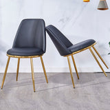 Leather Scandinavian Restaurant Side Chair Parsons Matte Finish Dining Chair Clearhalo ' kitchen&dining_furn' 'Dining Chairs' 'Dining Tables & Seating' 'dining_chair' 'furn' 'furn_dining_chair' 'Furniture' 'furniture_dining_chair' 'Kitchen & Dining Furniture' 'kitchen' 1200x1200_14028a9a-eb6d-4c40-a06f-76808eb70361