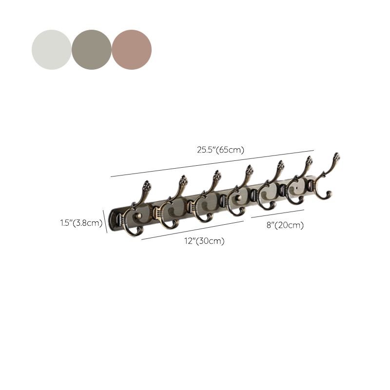 Pastilla de pelaje de pared enmarcada con metal de colgilla moderna con ganchos