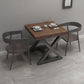 Industrial Square Dining Table Pine Solid Wood Table with Trestle Base Clearhalo ' dining_table' 'Dining Tables & Seating' 'Dining Tables' 'furn' 'furn_dining_table' 'Furniture' 'furniture_dining_table' 'Kitchen & Dining Furniture' 'kitchen&dining_furn' 'kitchen' 'kitchen_dining_table' 1200x1200_1403ff74-c9a6-4cd4-93ee-a9d800e416ad