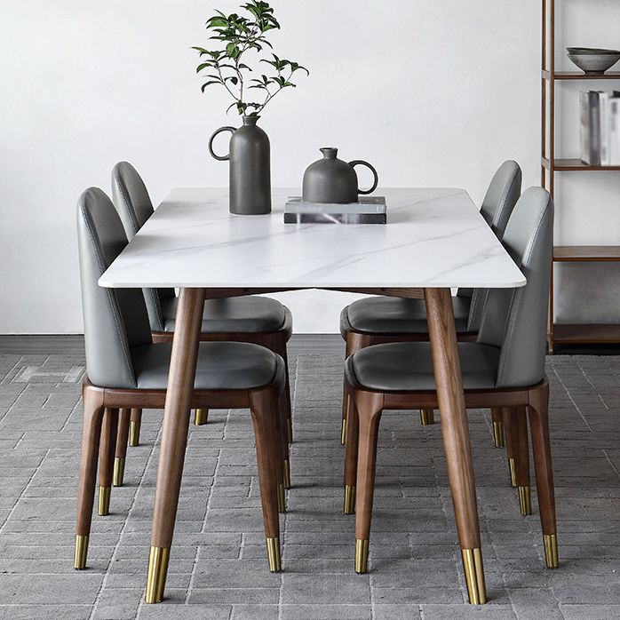 Modern Style Stone Dining Table 4-foot Dining Site Table for Dining Room Clearhalo ' dining_table' 'Dining Tables & Seating' 'Dining Tables' 'furn' 'furn_dining_table' 'Furniture' 'furniture_dining_table' 'Kitchen & Dining Furniture' 'kitchen&dining_furn' 'kitchen' 'kitchen_dining_table' 1200x1200_1408f9c2-a52f-456a-b83d-57e11ba9827c
