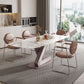 Modern Sintered Stone Dining Table Set 1/2/5/7 Pieces Rectangle Dining Set Clearhalo 'Dining Room Sets' 'Dining Tables & Seating' 'dining_room_set' 'furn' 'furn_dining_room_set' 'Furniture' 'Kitchen & Dining Furniture' 1200x1200_14092038-499c-428c-8107-e24ccee76499